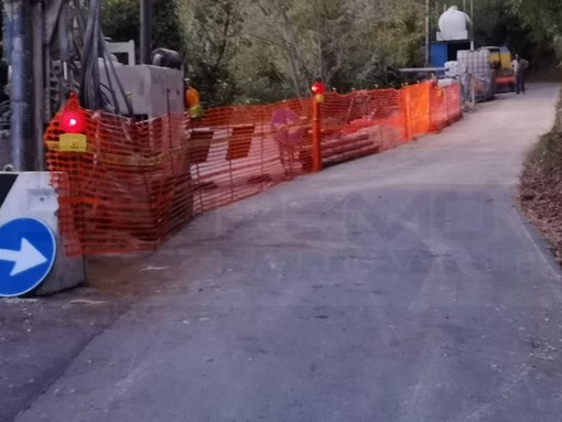 Sanremo: ha riaperto nel tardo pomeriggio la strada per San Romolo, proseguono i lavori per la riapertura totale (Foto)
