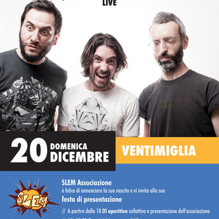 Ventimiglia: domenica la presentazione dell'associazione  S.L.E.M. (Sala prove, Laboratori, Eventi, Musica)