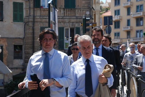 In primo piano: Paolo Strescino e Claudio Scajola