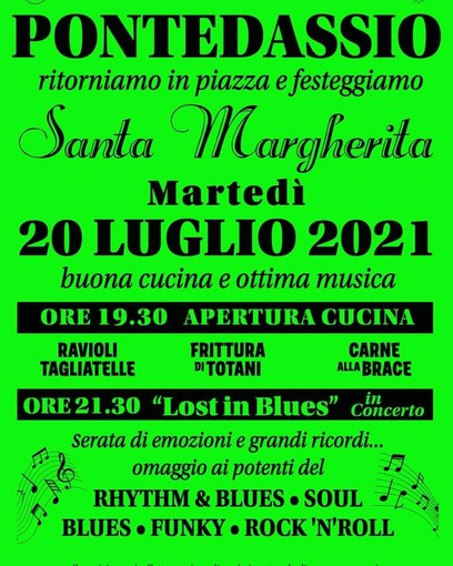 Pontedassio di prepara per la festa patronale di Santa Margherita: appuntamento domani dalle 18 Pontedassio di prepara per la festa patronale di Santa Margherita: appuntamento domani dalle 18