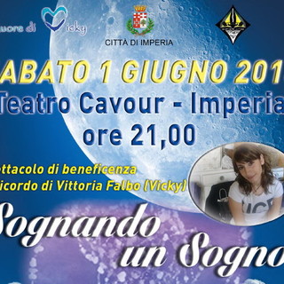 Imperia: sabato 1° giugno al Teatro Cavour 'Sognando un sogno' in ricordo di Vicky Falbo Imperia: sabato 1° giugno al Teatro Cavour 'Sognando un sogno' in ricordo di Vicky Falbo