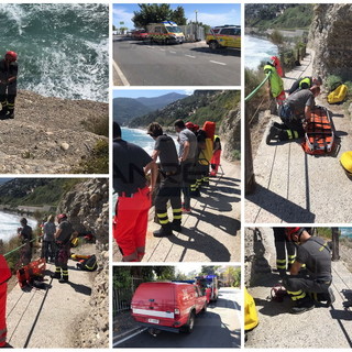 Ventimiglia: due stranieri rischiano di annegare vicino al confine, salvati dal personale delle Calandre (Foto)