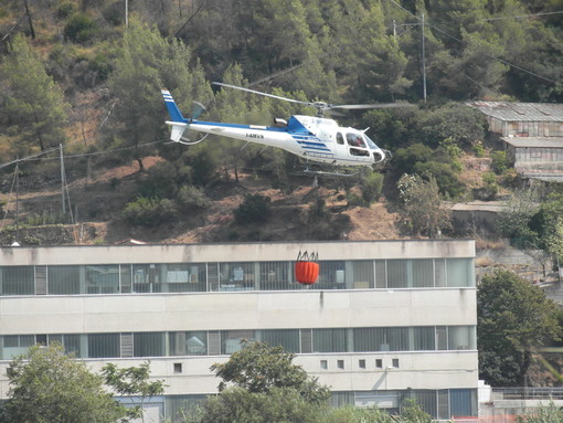 Ventimiglia: vasto incendio di sterpaglie nella zona di Bevera, presenti anche i mezzi aerei Ventimiglia: vasto incendio di sterpaglie nella zona di Bevera, presenti anche i mezzi aerei