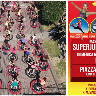 Ad Arma di Taggia si fa fitness con Superjump, in piazza Tiziano Chierotti la masterclass con la tecnica di Jill Cooper