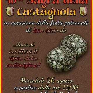 Ventimiglia: mercoledì 26 agosto 'Sagra della Castagnola' organizzata dal Sestiere Ciassa