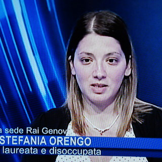 Disoccupazione: la sanremese Stefania Orengo ieri ospite alla trasmissione di Rai 1 'Porta a Porta' Disoccupazione: la sanremese Stefania Orengo ieri ospite alla trasmissione di Rai 1 'Porta a Porta'