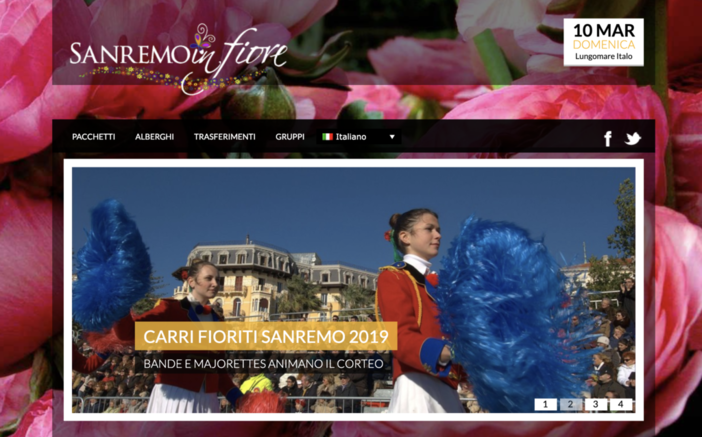 La home page di carnevalesanremo.it La home page di carnevalesanremo.it
