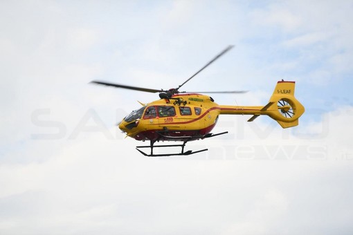 Carpasio: incidente sulla strada provinciale, straniero lievemente ferito e portato in elicottero a Pietra Ligure