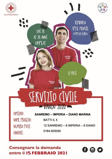 Aperto il bando per il Servizio Civile in Croce Rossa: c’è tempo fino al 15 febbraio