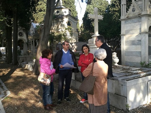 Il sopralluogo al Cimitero Monumentale