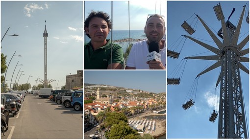 Riva Ligure: apre la Sky Tower in piazza Ughetto, emozioni a 40 metri d'altezza (foto e video)