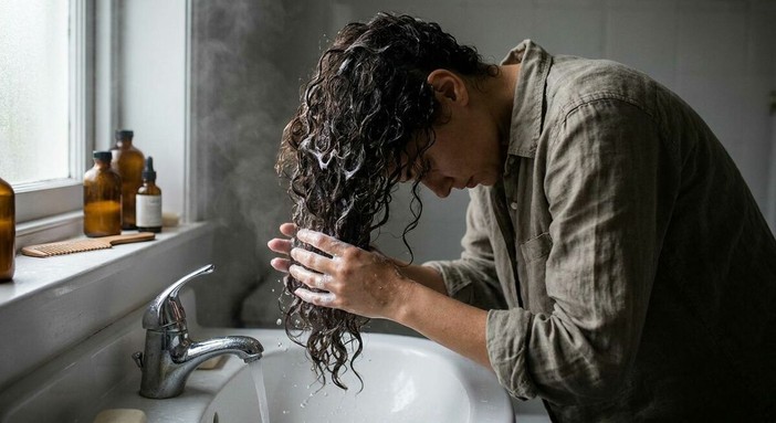 Shampoo capelli ricci: acqua, tempo e tecnica per ricci vivi