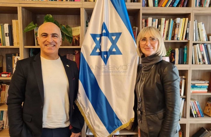 L'assessore alla Cultura, Silvana Ormea, a Roma con l'ambasciatore di Israele, Dror Eydar