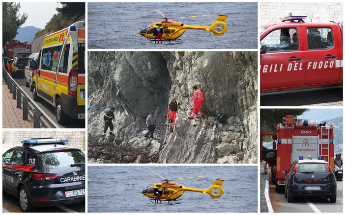 Ventimiglia: 69enne residente in Svizzera cade facendo un volo di 6 metri ai Balzi Rossi e muore (Foto) Ventimiglia: 69enne residente in Svizzera cade facendo un volo di 6 metri ai Balzi Rossi e muore (Foto)