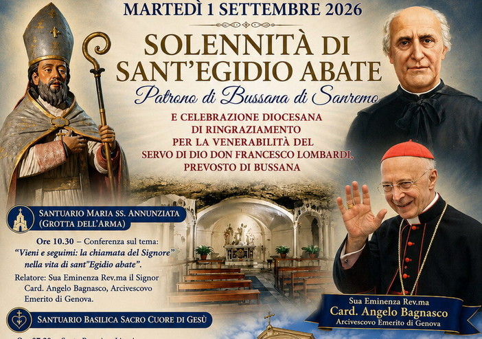 Bussana celebra Sant’Egidio con il Cardinale Bagnasco e rende grazie per la venerabilità di don Lombardi Bussana celebra Sant’Egidio con il Cardinale Bagnasco e rende grazie per la venerabilità di don Lombardi