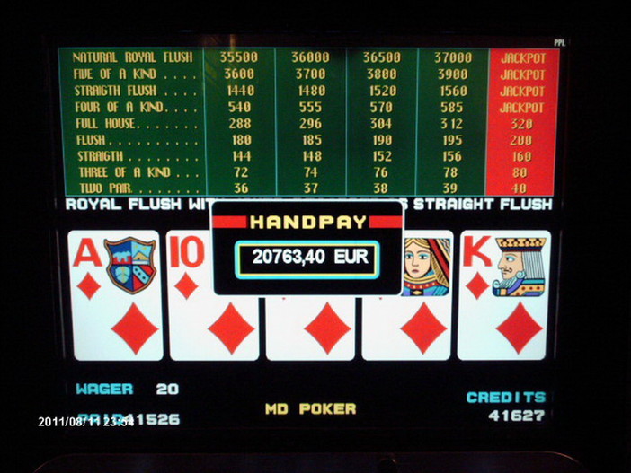 La scala di denari da 20mila euro