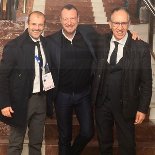 #Sanremo2020: una settimana al Festival, questa mattina Biancheri e Sindoni hanno incontrato la Rai e Amadeus (Foto) #Sanremo2020: una settimana al Festival, questa mattina Biancheri e Sindoni hanno incontrato la Rai e Amadeus (Foto)