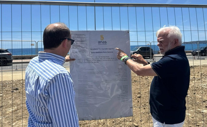 Ventimiglia, sopralluogo di Di Muro e Gemme a Ponte San Ludovico: avanti i lavori dopo la riapertura dell’Aurelia Ventimiglia, sopralluogo di Di Muro e Gemme a Ponte San Ludovico: avanti i lavori dopo la riapertura dell’Aurelia