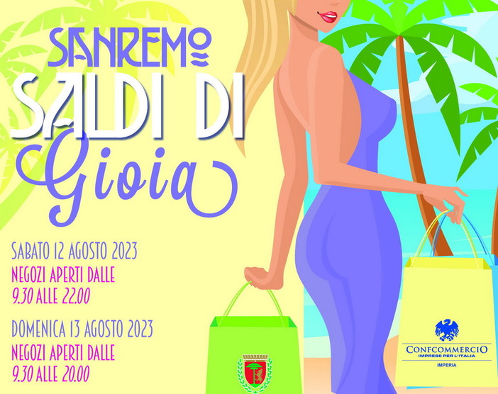 Sanremo: nel prossimo weekend torna 'Saldi di Gioia', appuntamento con gli affari in città