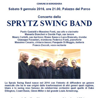 Bordighera: concerto della Sprytz Swing Band per una serata all'insegna della musica Swing e non solo