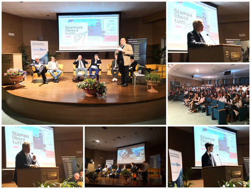 Imperia: Stampa libera tutti, centinaia di studenti al convegno organizzato dalla Consulta provinciale in collaborazione con il nostro gruppo editoriale (Foto e video) Imperia: Stampa libera tutti, centinaia di studenti al convegno organizzato dalla Consulta provinciale in collaborazione con il nostro gruppo editoriale (Foto e video)