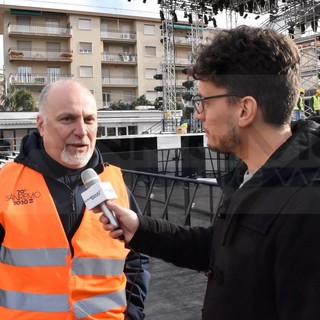 70° Festival di Sanremo: la ‘zona palco’ di piazza Colombo è quasi pronta, Russolillo “Un beneficio per la città e per un brand ‘Sanremo’ dalle grandi potenzialità” (Video)