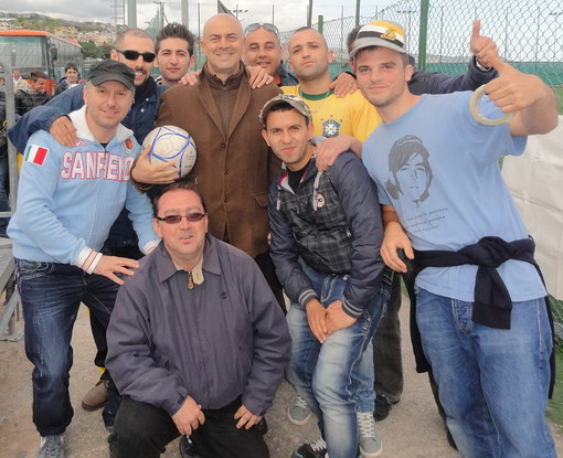 Anche il comico Maurizio Crozza ha seguito il ritorno dei play-off di domenica della Sanremese