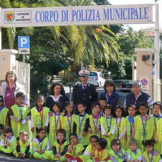 Sanremo: i gli alunni della scuola materna 'Santa Marta' in visita alla Polizia Municipale