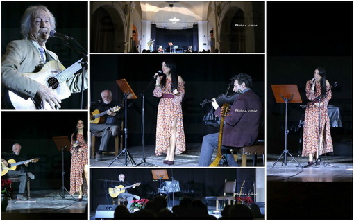 Bordighera: serata musicale magica ieri all'ex Anglicana con Armando Corsi, Claudio Rossi e Paola Melato (Foto)