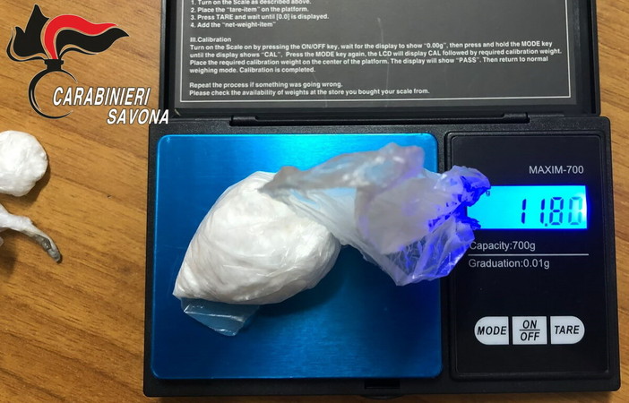 Cocaina dalla costa savonese alla Val Bormida, arrestato 35enne dell’Imperiese: era affidato ai servizi sociali