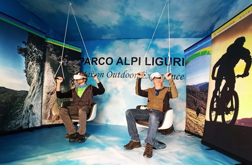 Il Parco delle Alpi Liguri a Olioliva con uno spazio istituzionale e un’esperienza in realtà virtuale per i visitatori Il Parco delle Alpi Liguri a Olioliva con uno spazio istituzionale e un’esperienza in realtà virtuale per i visitatori
