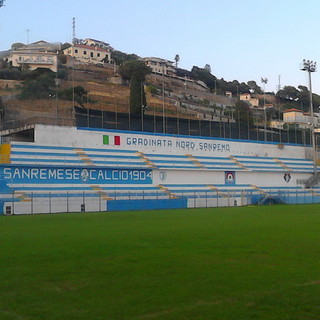 Lo stadio "Comunale" di Sanremo