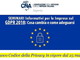 Seminari informativi per le imprese sul nuovo 'Codice della Privacy': alla CNA di Sanremo mercoledì prossimo