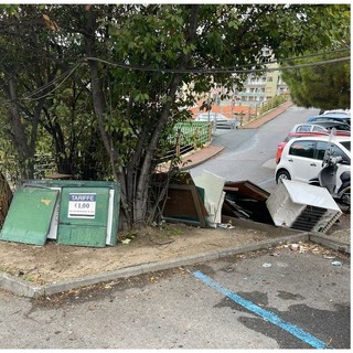 Sanremo: parcheggio dell’ospedale sporco e in stato di abbandono, Fratelli d’Italia chiede un intervento (Foto)