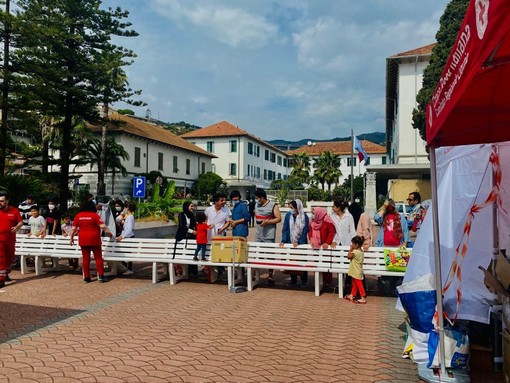 Sanremo è città della solidarietà: distribuite al soggiorno militare le donazioni per i profughi afgani