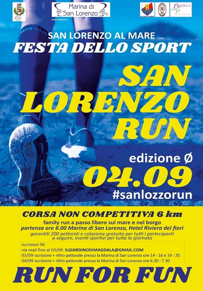 Podismo: oggi e domani le ultime iscrizioni per la “San Lorenzo Run”