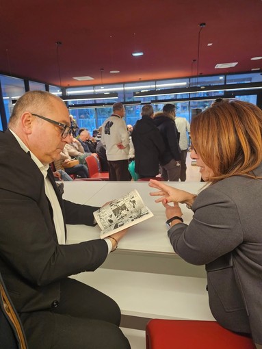 Speciale Tex a Vallecrosia, un successo l'incontro in biblioteca con Frederic Volante