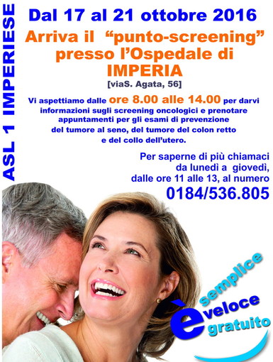 Mese 'rosa' della prevenzione oncologica: centro screening dell'Asl a disposizione degli imperiesi Mese 'rosa' della prevenzione oncologica: centro screening dell'Asl a disposizione degli imperiesi