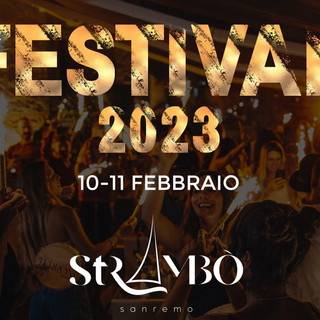Gli eventi per la settimana del Festival di Sanremo allo Strambò venerdì e sabato prossimi Gli eventi per la settimana del Festival di Sanremo allo Strambò venerdì e sabato prossimi