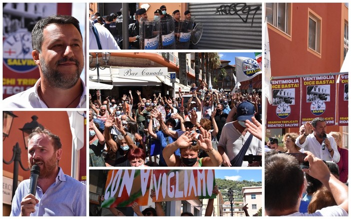 Ventimiglia: Salvini sulle Regionali "Vinciamo tanti a pochi", al comizio distanziamento sociale inesistente e poche mascherine (Foto e Video) Ventimiglia: Salvini sulle Regionali "Vinciamo tanti a pochi", al comizio distanziamento sociale inesistente e poche mascherine (Foto e Video)