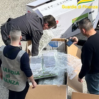 Ventimiglia: il fiuto di 'Kirk' scova 60 kg di droga in un furgone che trasportava complementi d'arredo (Foto) Ventimiglia: il fiuto di 'Kirk' scova 60 kg di droga in un furgone che trasportava complementi d'arredo (Foto)