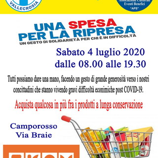 'Una spesa per la ripresa', due giornate dedicate alla spesa solidale del gruppo Buonavoglia e di Aceb