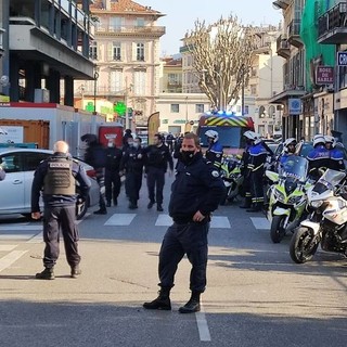 Rue de la Buffa chiusa. Foto da Nice Matin di Romain Bèal