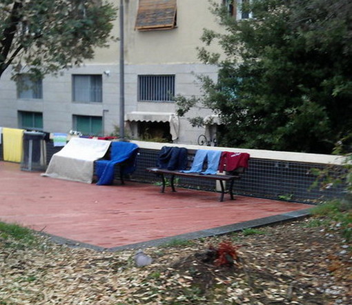 Imperia: l'obiettivo di un nostro lettore ha colto i panni stesi ai Giardini Toscanini Imperia: l'obiettivo di un nostro lettore ha colto i panni stesi ai Giardini Toscanini