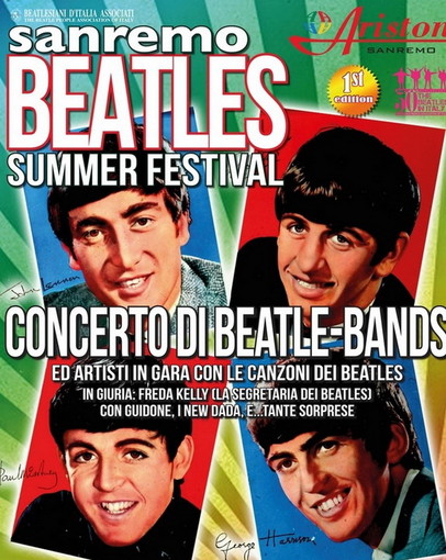 Sanremo: venerdì prossimo al Teatro Ariston si svolge la prima edizione del 'Beatles Summe Festival'