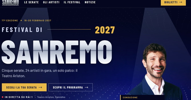 Festival di Sanremo 2027, biglietti in vendita su un sito sospetto: Ariston e Rai segnalano il caso alle autorità Festival di Sanremo 2027, biglietti in vendita su un sito sospetto: Ariston e Rai segnalano il caso alle autorità