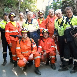 Ceriana: anche i Rangers d'Italia per lo spegnimento dell'incendio di oggi
