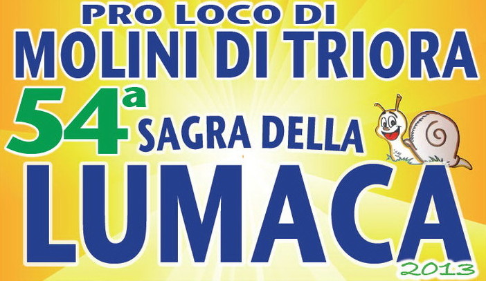 Molini di Triora: cresce l'attesa per il prossimo weekend con la 54a edizione della 'Sagra della Lumaca' Molini di Triora: cresce l'attesa per il prossimo weekend con la 54a edizione della 'Sagra della Lumaca'