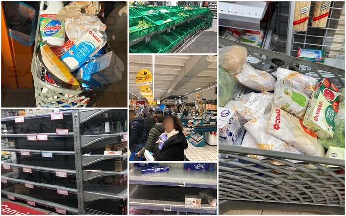 Allerta #Coronavirus: anche questa mattina alcuni supermercati presi d'assalto, rassicurazioni sugli approvvigionamenti (Foto e Video) Allerta #Coronavirus: anche questa mattina alcuni supermercati presi d'assalto, rassicurazioni sugli approvvigionamenti (Foto e Video)
