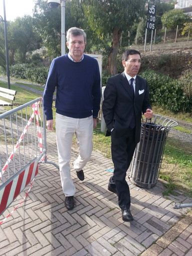 Cervo: sopralluogo del presidente Burlando sul deragliamento "Trenitalia disponibile a fare subito l'intervento".